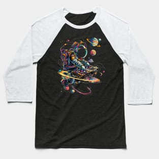 Cat DJ Energy Baseball T-Shirt